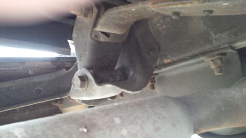 1992 Ford Bronco - Underside view of vehicle suspension and frame components, with SuperMotors.net logo visible.