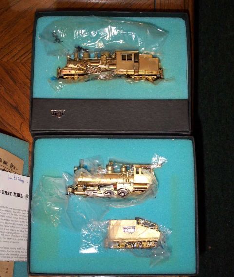 1998 Ford Crown Victoria - Two more brass locos, still in their box.