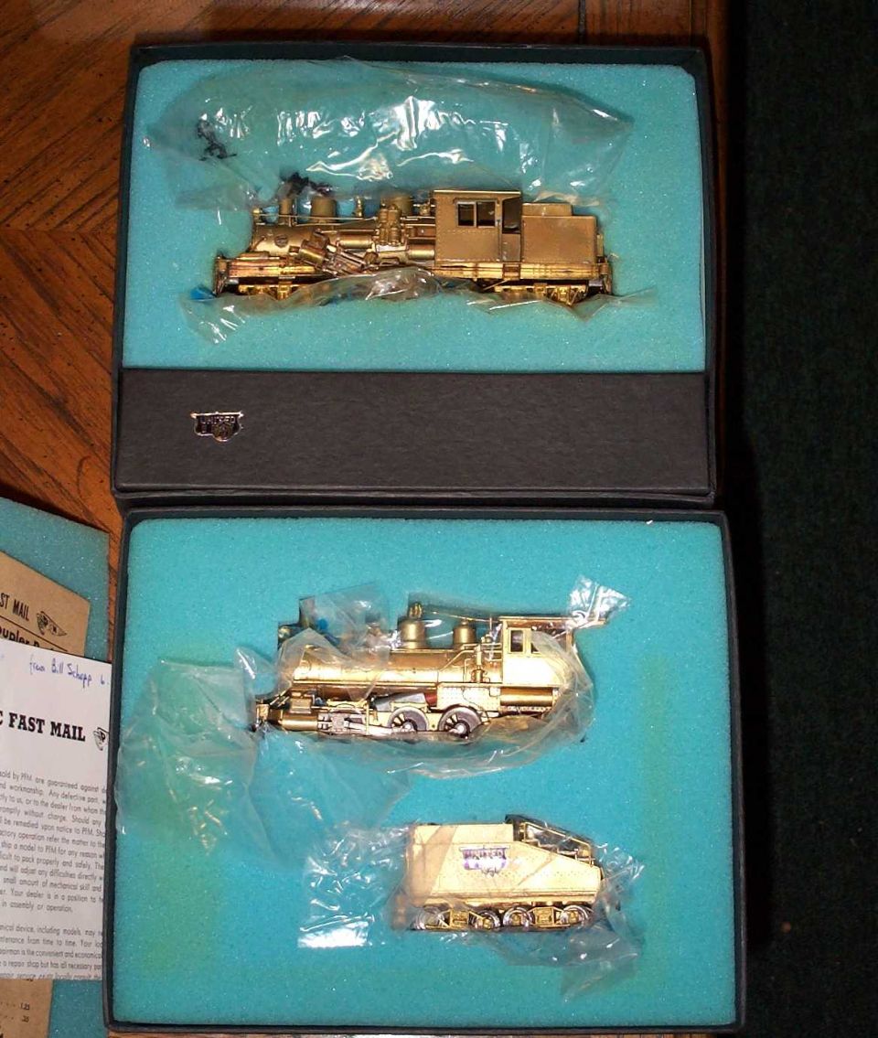 Two more brass locos, still in their box.