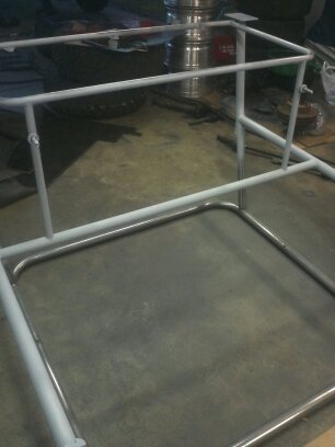 1995 Ford Bronco - Custom roll cage frame assembly in progress.