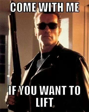 1995 Ford Bronco - Arnold Schwarzenegger holds a shotgun and wears sunglasses in this meme.