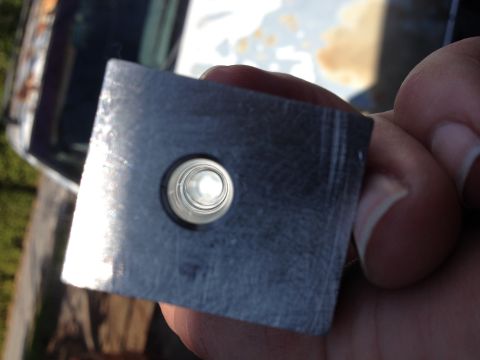 1981 Ford LTD - Drilling a straight hole through 6 inches of aluminum when your drill press only has a 2 inch stroke is challenging but possible. Here the…