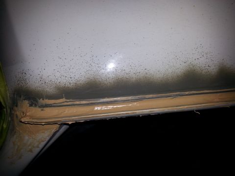 1992 Ford Bronco - front of the rain gutter. this came out ok.