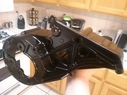 1996 Ford Bronco - Black metal bracket shown in a kitchen setting.