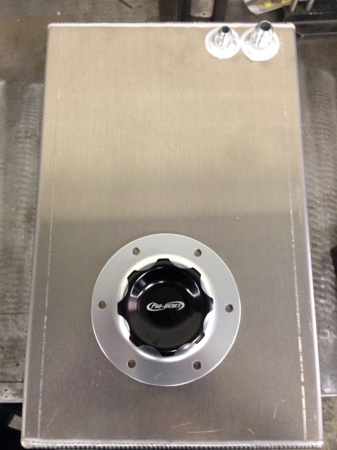 1992 Ford Crown Victoria - This is a custom aluminum fuel tank with a "Pro-werks" branded cap and dual fittings.