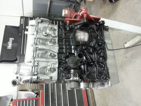 2002 Volkswagen Jetta - This engine block assembly is shown with its intake manifold and some attached components.