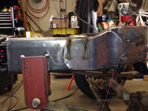 1993 Ford Bronco - Tie in fish plate over frame addition