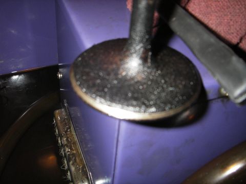 1972 Ford Ranchero - Engine valve showing carbon buildup, likely from an internal combustion engine.
