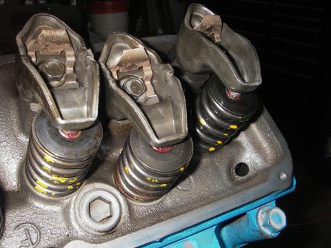 1972 Ford Ranchero - Engine valve train components, including springs and rocker arms, are visible in this close-up view.