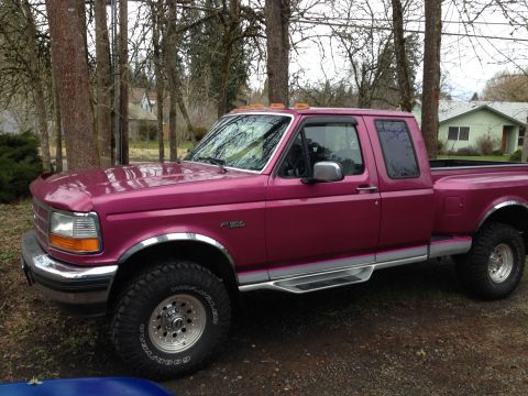1992 Ford F-150 - Rough mock up. Not measured for proper spacing.