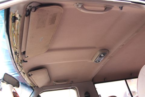 1983 Ford Bronco - After installing a JY headliner and fitting the (unknown) comfort handles to it, I connected the AutoBright headlight sensor wiring. The ey…
