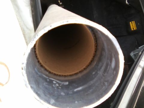 1999 Mercury Grand Marquis - A cardboard tube is shown, possibly in the trunk of a car.