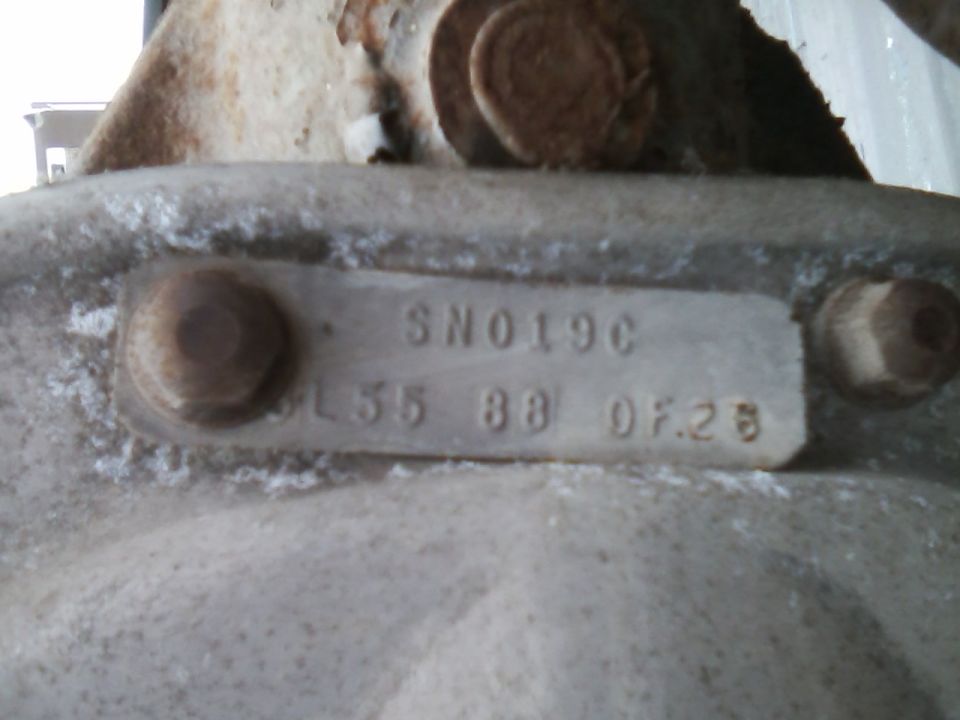 Axle part with stamped numbers SN019C and L35 88 0F.28