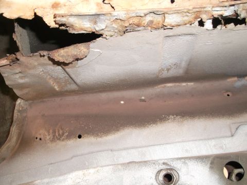1967 Ford Mustang - Lower left 1/4 panel & drop-off.