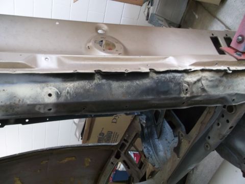 1967 Ford Mustang - Trunk floor-to-rear pan panel.