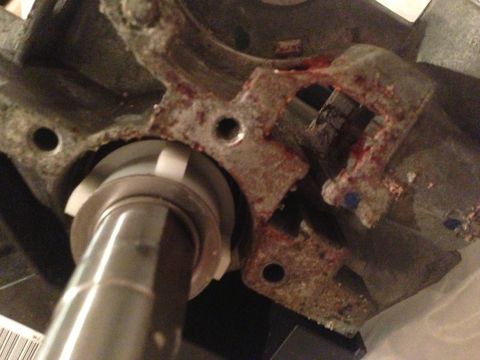 2009 Ford Crown Victoria - floor interlock slide removed.
