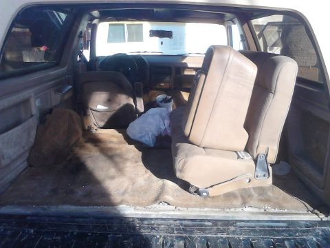 1990 Ford Bronco - tore out the seats and console