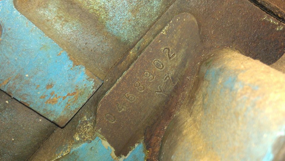 Engine block casting number 0468902 YZ