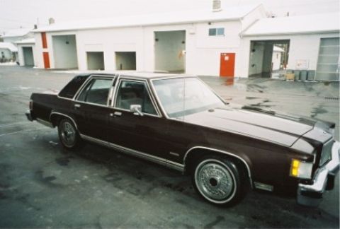 1984 Mercury Grand Marquis - This 1984 Mercury Grand Marquis sedan is shown from a 3q front angle.