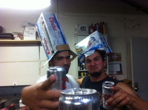 1995 Ford Bronco - how we celebrate after a day of workin on the truck