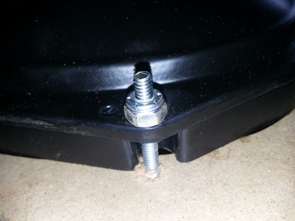 Nyloc nuts make sure vibration never loosens the speakers, yet it allows easy speaker replacement whenever you blow the 6 X 9s up