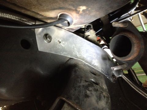 1981 Ford LTD - I rerouted the fuel line through the front crossmember but it turned out that the new route was closer to the exhaust than I like so i made…