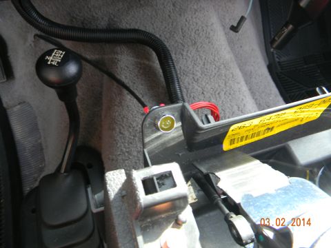 1995 Ford Bronco - OD light, will relocate once the end of the console is completed