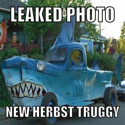 1988 Ford Bronco - This custom truck has been transformed into a shark with a blue paint job and shark-like modifications.