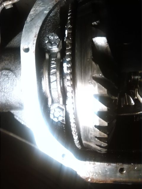 1992 Ford Bronco - Close-up view of internal differential gears and components.