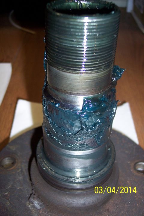1973 Ford F-250 - This image shows a greased spindle part, not a 1973 Ford F-250.