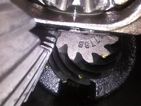 1992 Ford Bronco - Differential gears are visible with stamped markings that include '11BA'.
