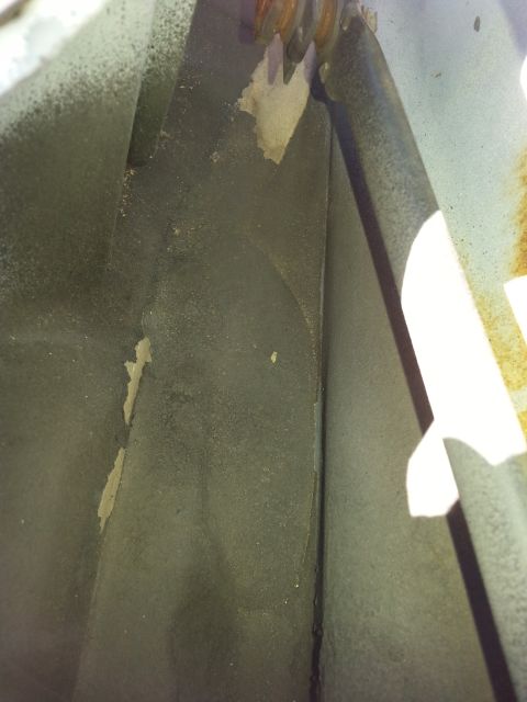 1992 Ford Bronco - pulled the cowl, this is what the trough looks like. I'm not sure where the seams are that go down along the firewall, but I had sprayed so…