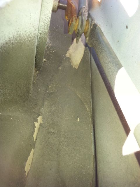 1992 Ford Bronco - this is the trough before I re-sprayed it.