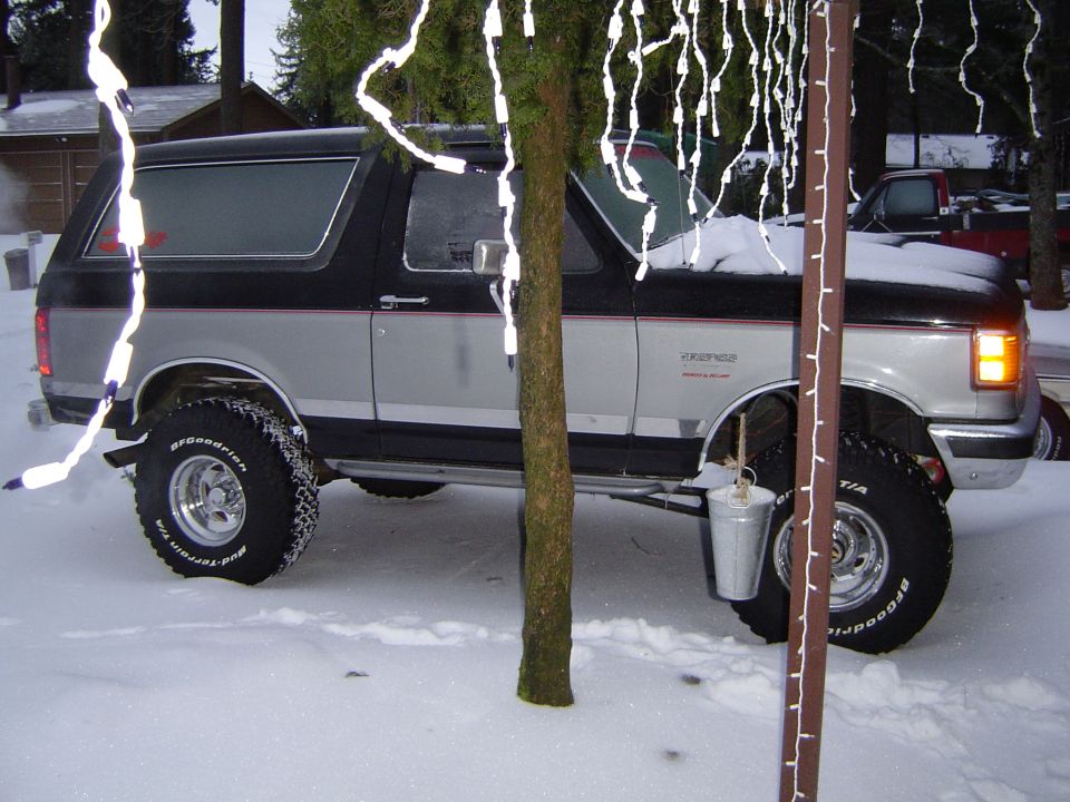 Woke up to very Icy bronco