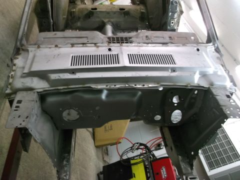 1967 Ford Mustang - Top cowl panel finished. Everything still has to be seam sealed, etc..
