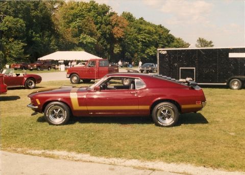 1970 Ford Mustang - I do like the gold boss stripes. But I think I will tire of the, "is it a real one?" questions from the peanuts.