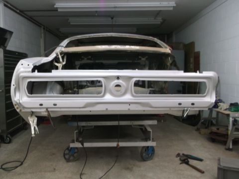 1967 Ford Mustang - Steel Shelby tail light panel from Tony Branda, fits great !!!