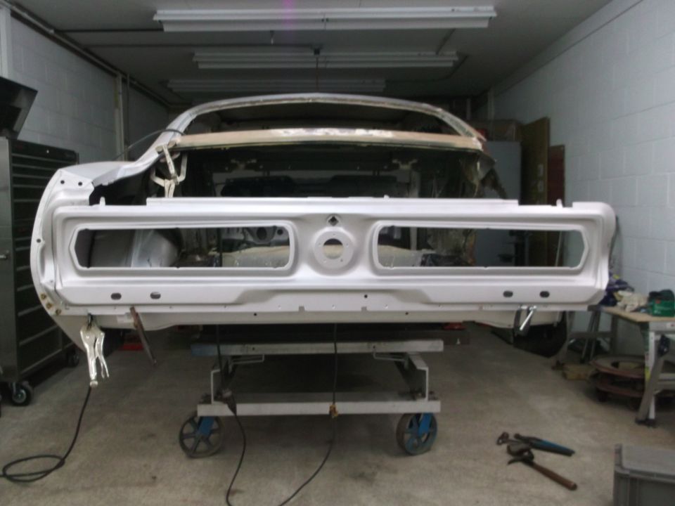 Steel Shelby tail light panel from Tony Branda, fits great !!!