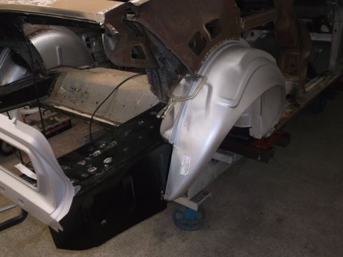 1967 Ford Mustang - Even the wheelhouses fit great, very little massaging.