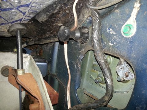 1994 Ford Bronco - Wiring and bracketry visible in the engine bay, likely under the hood.