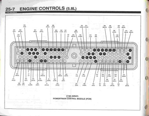 1996 Ford Bronco - 5.8 PCM Connector