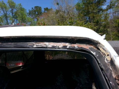 1992 Ford Bronco - getting ready to replace the windshield for the 2nd time in the last 2 years. this time the guy removed all of the old sealant from the fra…