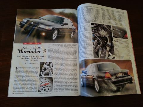 2003 Mercury Marauder - Kenny Brown Marauder S featured in a magazine article about Ford's aftermarket performance.