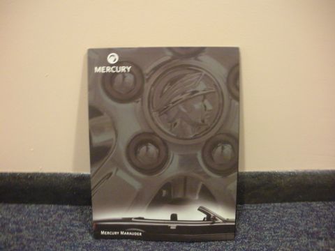 2003 Mercury Marauder - This brochure features the Mercury Marauder, showing the brand logo and a depiction of the car.