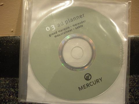 2003 Mercury Marauder - Promotional CD for 2003 Mercury models including Grand Marquis, Marauder, Mountaineer, and Sable.