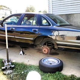 1997 Ford Crown Victoria - when ihad a hole in the break line