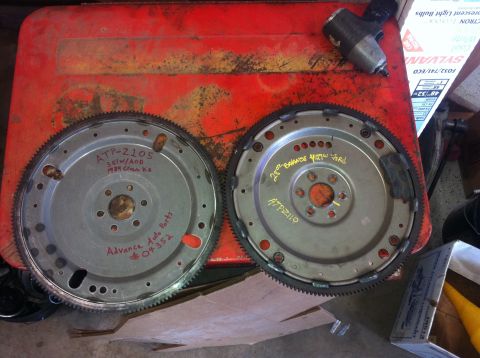 1982 Ford Bronco - Two flywheel parts are shown, with one clearly labeled as fitting a 1989 Crown Victoria.