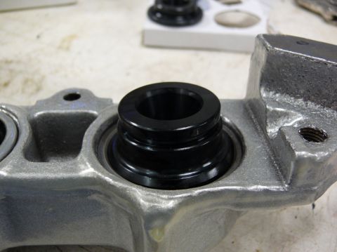 Brake caliper part with black insert