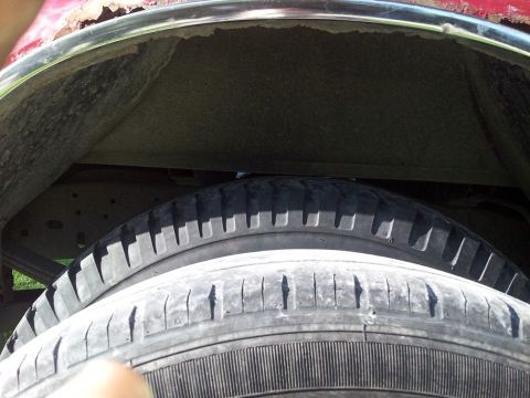 1995 Ford F-150 - stock vs new tires difference