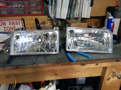 1992 Ford Bronco - Matrix Diamond-Style Headlamps 09-1010 from summit racing, $130. They're not the fanciest, but I looked at a couple of the projector assemb…